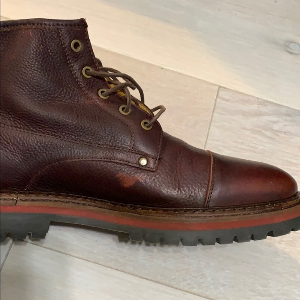 Vince Camuto Mens leather tie boots - Picture 6 of 6